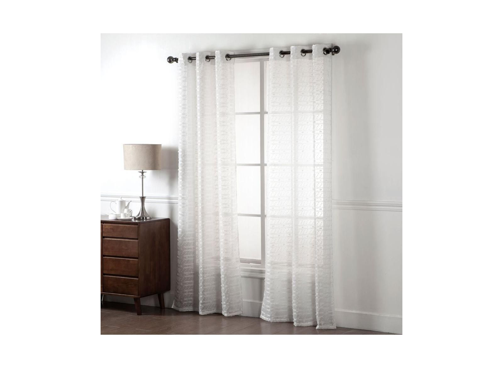 Набор штор Cassandra 3D Clipped Light Filtering Window Panel Set 76" W x 84" L