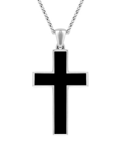 Vincero Мужской кулон Stone Cross на цепочке 22" из нержавеющей стали