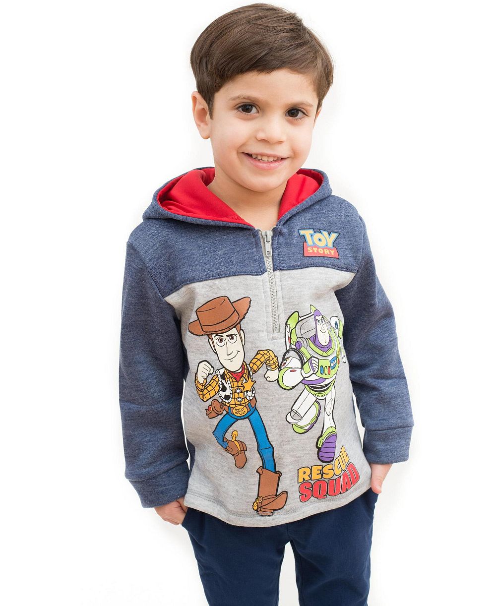 Мужской флисовый худи с четвертьзастежкой для малышей (2T-5T) Toy Story