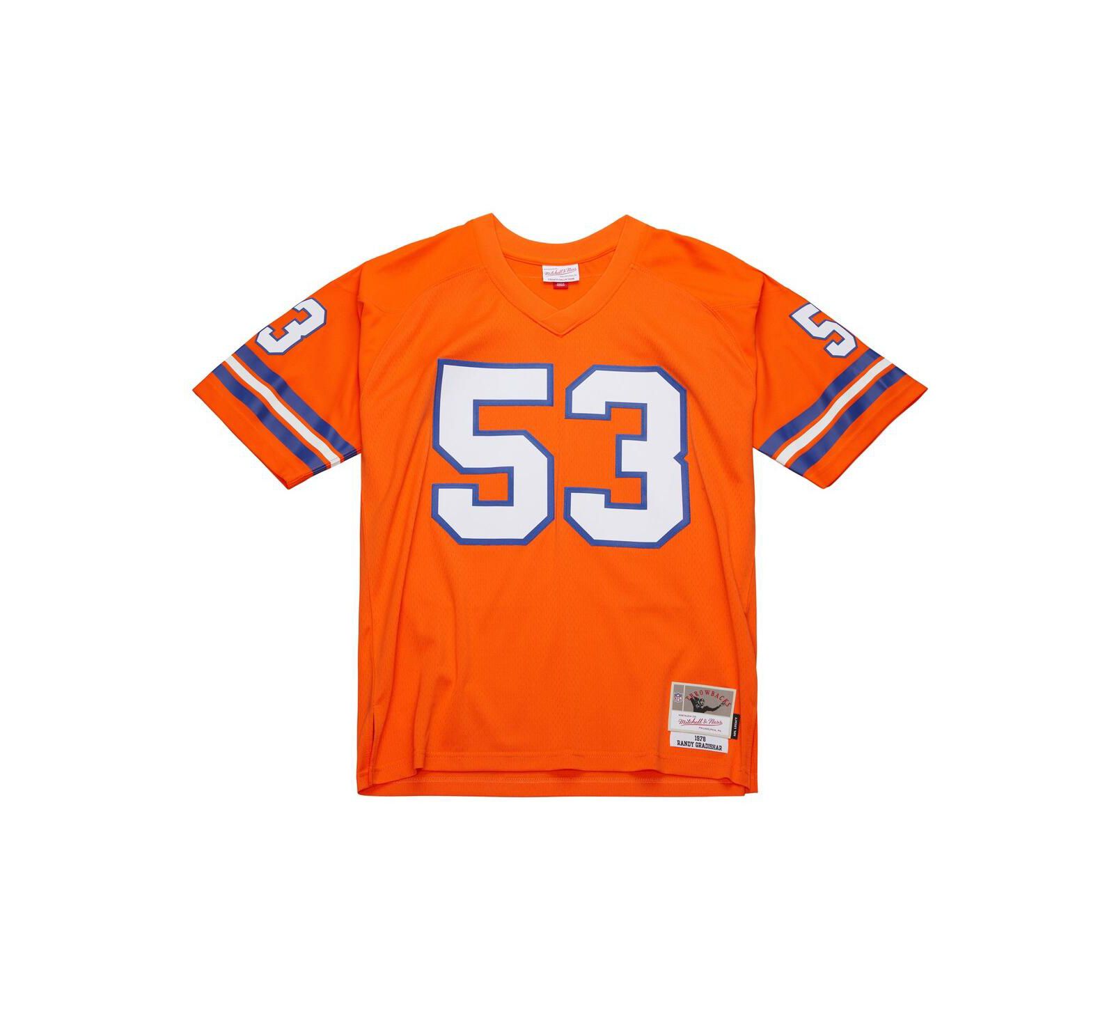 Мужская реплика джерси Mitchell & Ness Randy Gradishar Orange Denver Broncos 1978 Legacy