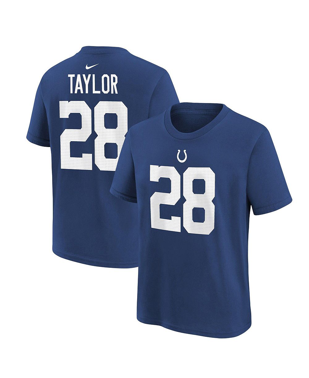 Детская футболка Nike Jonathan Taylor Indianapolis Colts Player Name & Number Royal