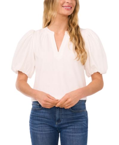 Блузка CeCe Women's Short-Puffed-Sleeve