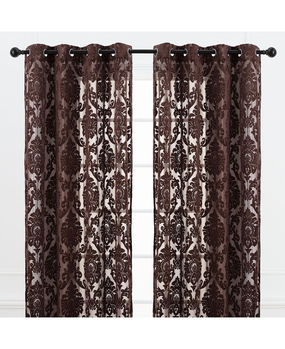 Полупрозрачные шторы Chanasya Premium Devore Sheer Grommet