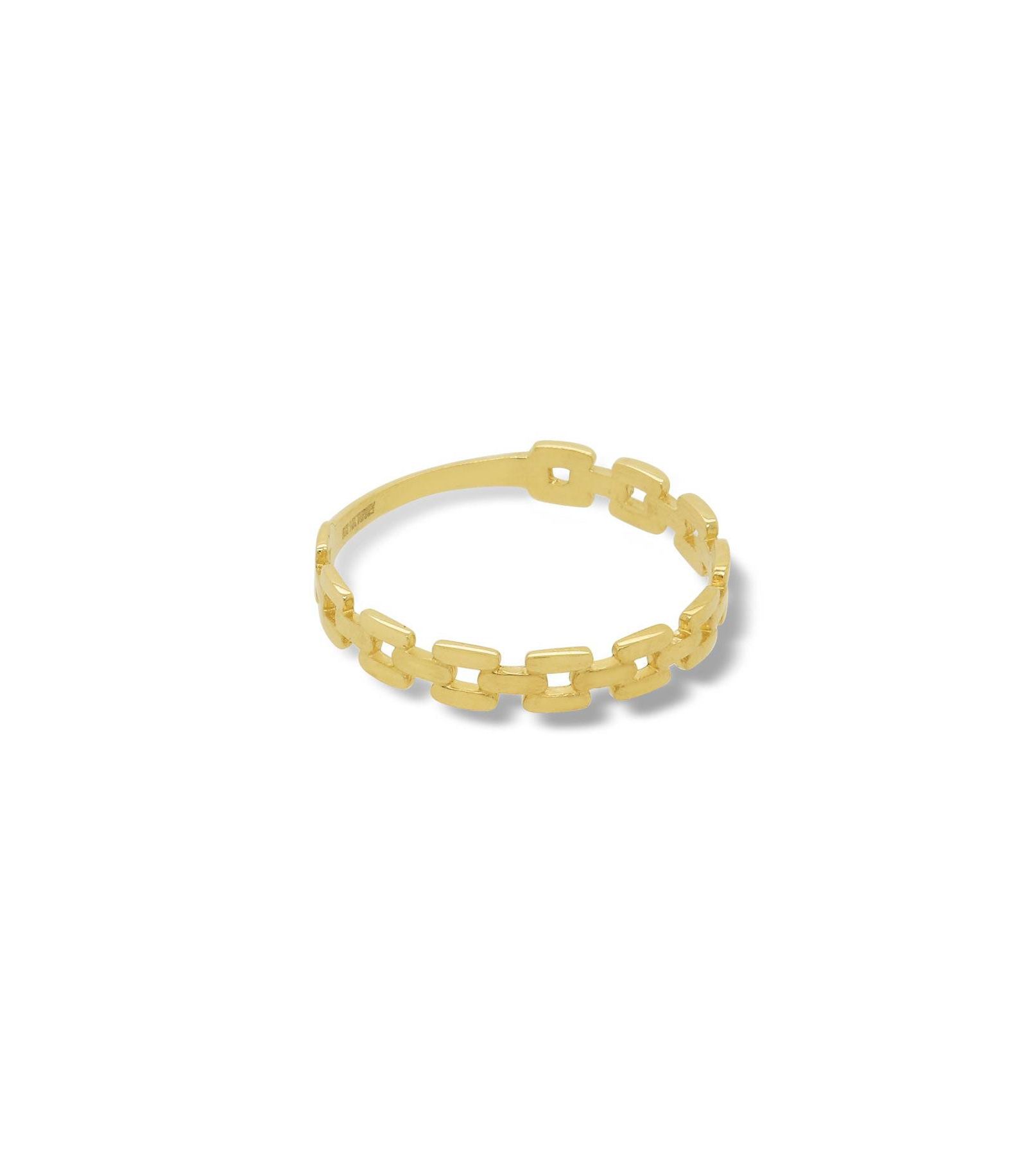 Кольцо Square Link из золота 14K от The Lovery