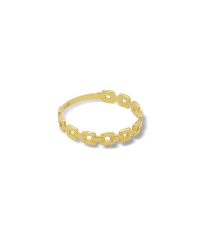 Кольцо Square Link из золота 14K от The Lovery