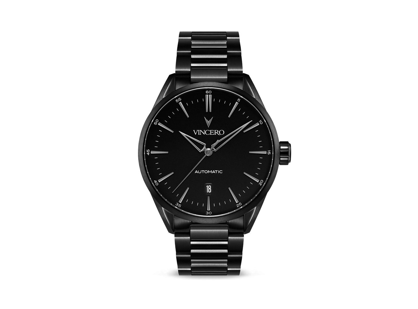 Vincero Men's Icon Automatic Watch with Stainless Steel Strap, 42mm