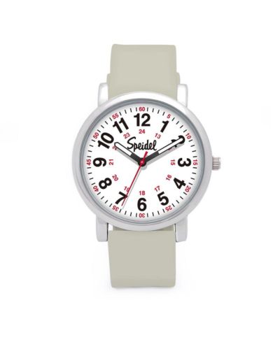 White with Light Grey Band