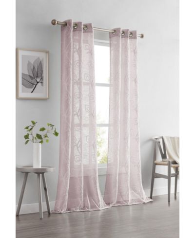 Dainty Home Stella Linen Look 76" W x 84" L Grommet Window Panel Set