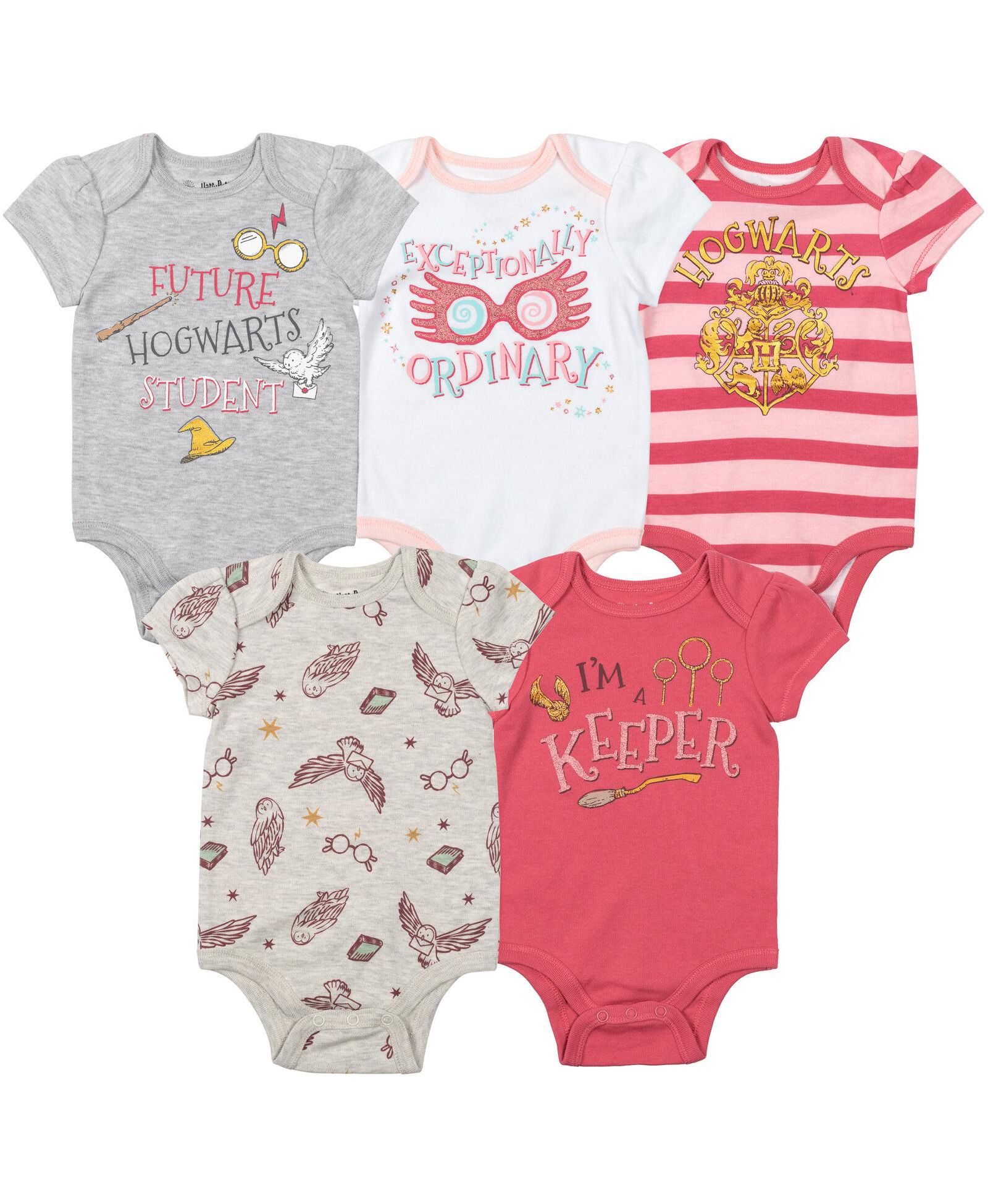 Harry Potter Baby Girls 5 Pack Bodysuits