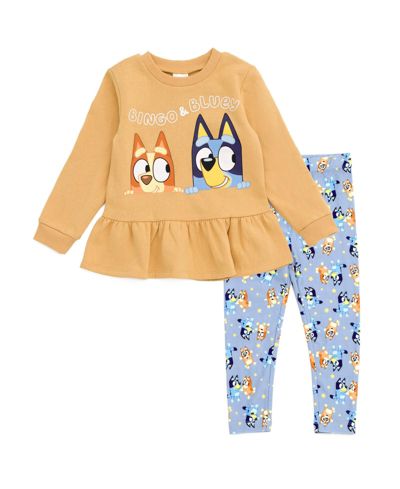 Комплект Bluey Peplum Sweatshirt and Leggings для девочек-подростков
