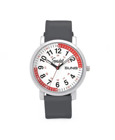White with Grey Band