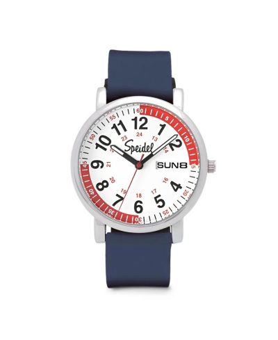 White with Blue Band