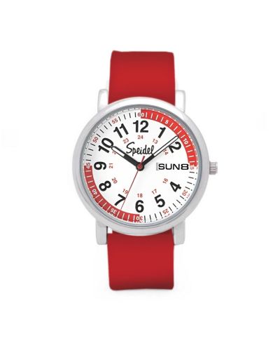 White with Red Band