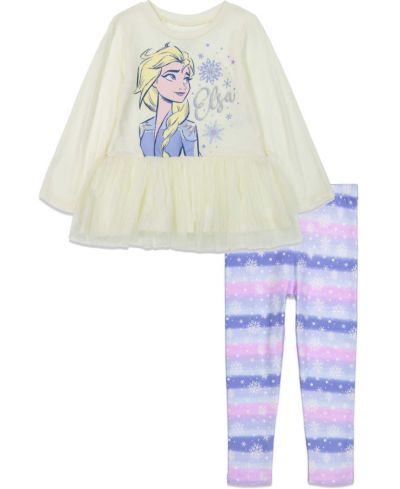 Frozen Детский комплект из футболки пеплум и леггинсов