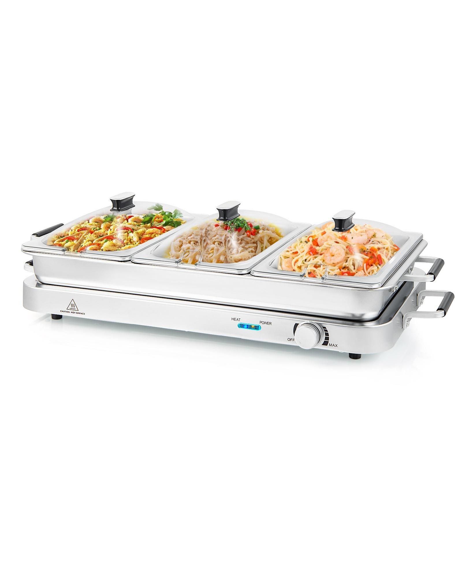 2 in 1 Electric Warming Tray with Temperature Control