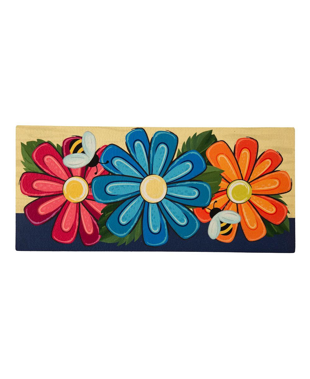 Коврик Evergreen Spring Floral Sassafras для дома и улицы, 1'10"x10", мультиколор