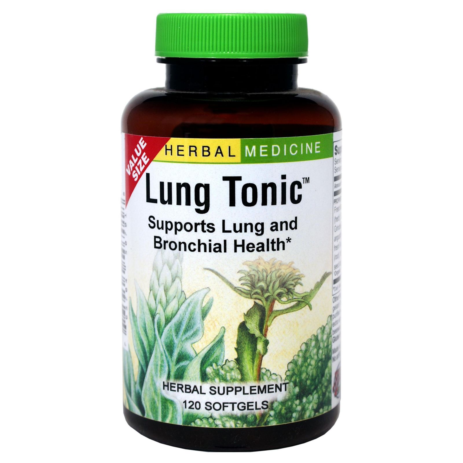 Пищевая добавка Trace Minerals Lung Tonic - 120 count Softgels