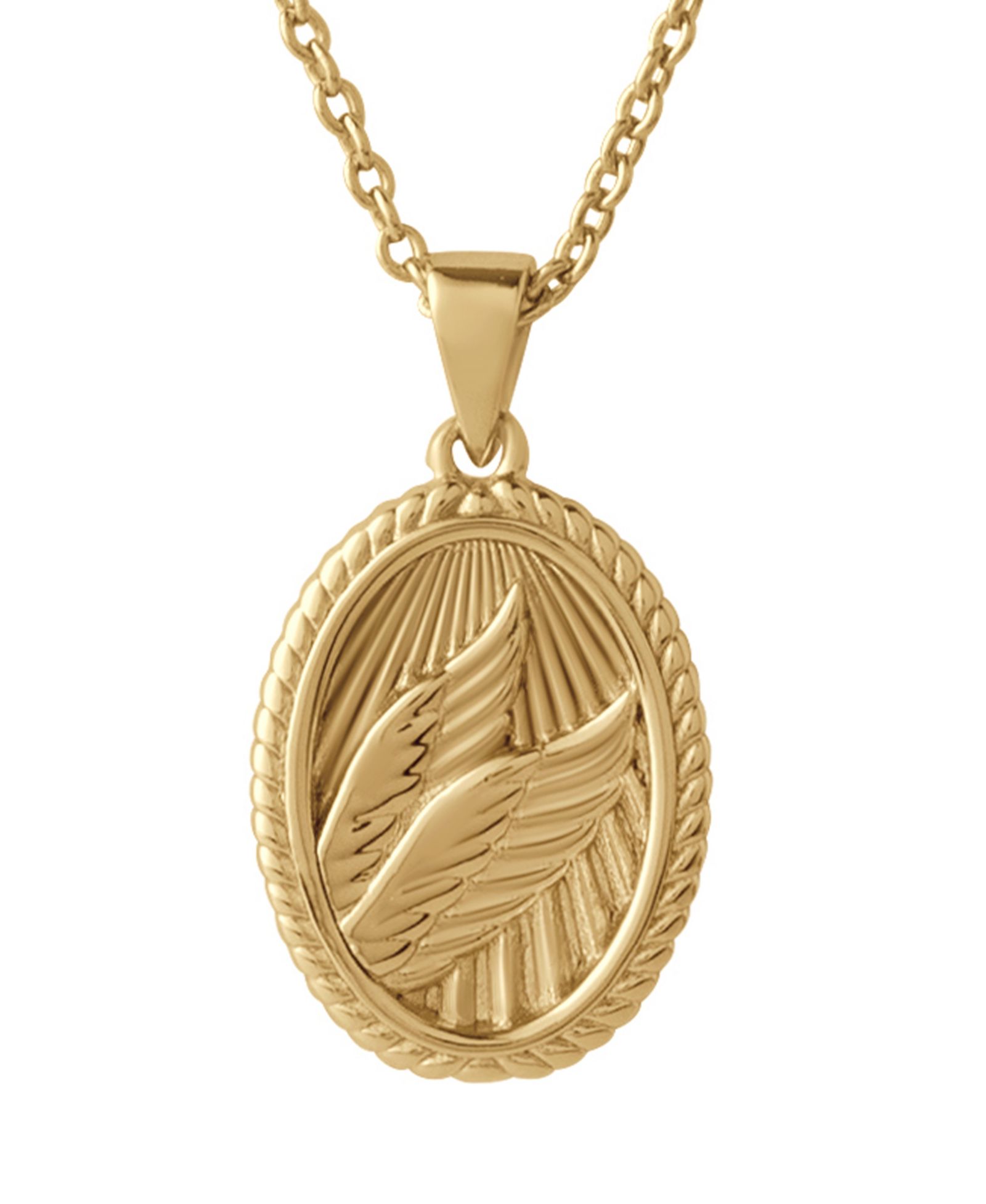 Женский кулон Vincero Wings из полированного 14k Gold