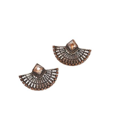 SOHI Women's Fan Drop Earrings