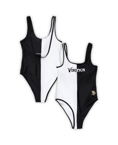 Женский слитный купальник G-III 4Her by Carl Banks Minnesota Vikings Black/White