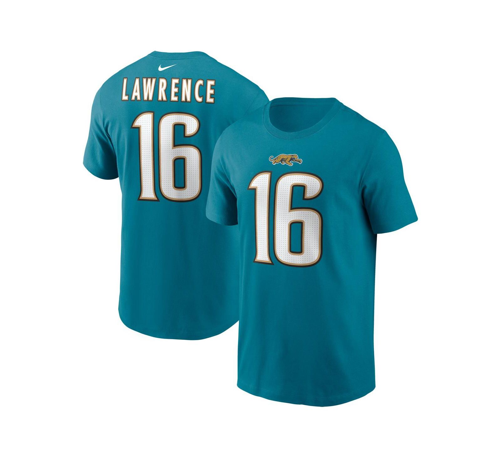 Мужская футболка Nike Trevor Lawrence Jacksonville Jaguars с именем и номером игрока