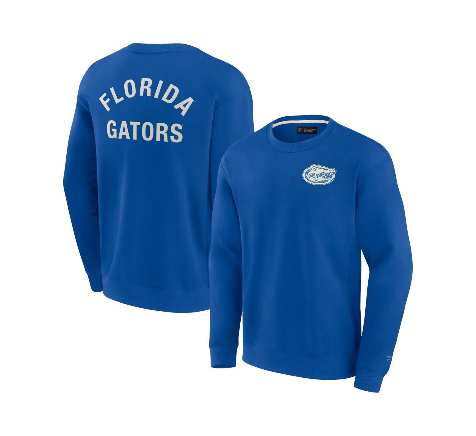 Мужская и женская мягкая толстовка Fanatics Royal Florida Gators Pullover Crew
