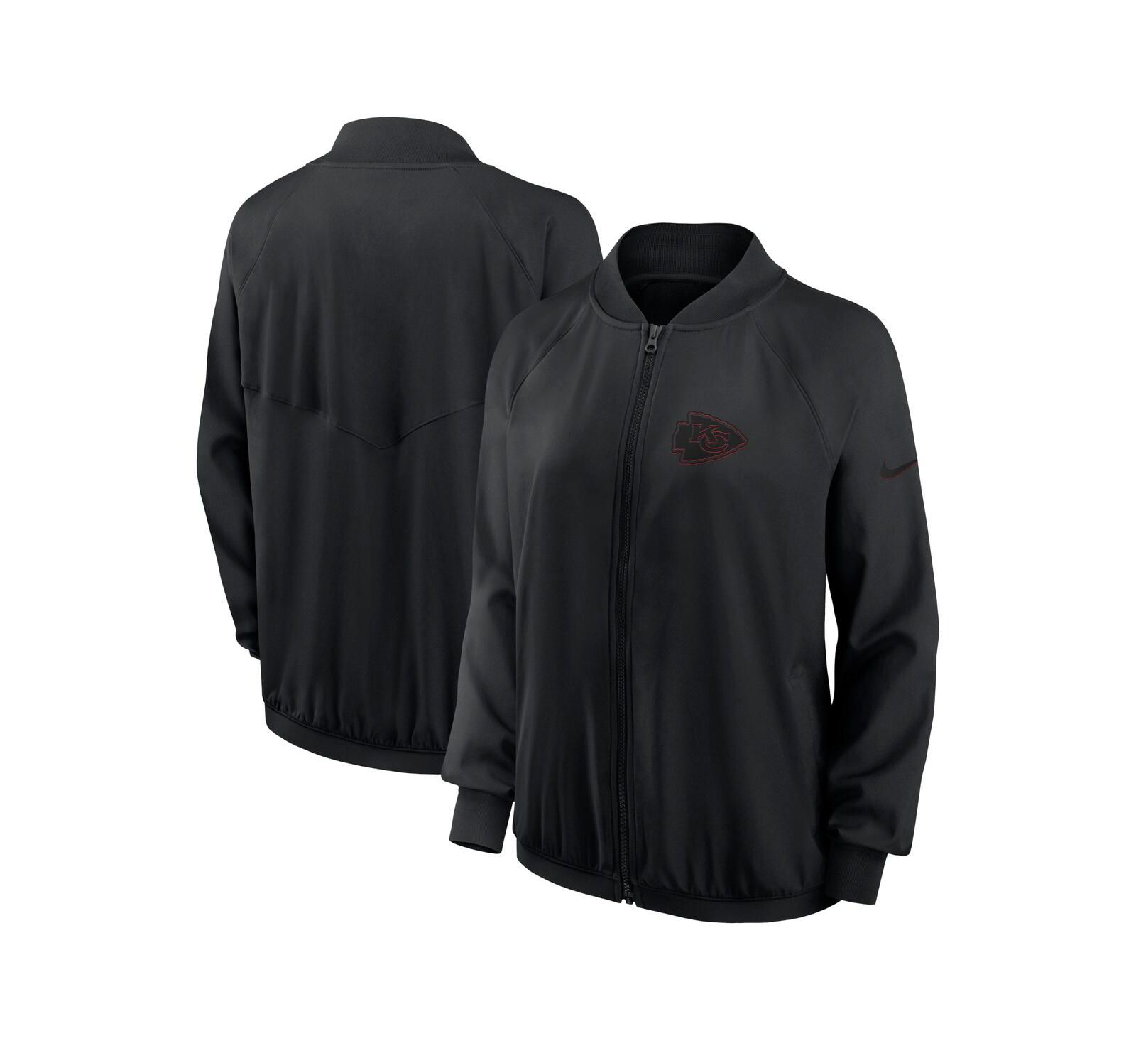 Женская куртка Nike Black Kansas City Chiefs Raglan Full-Zip