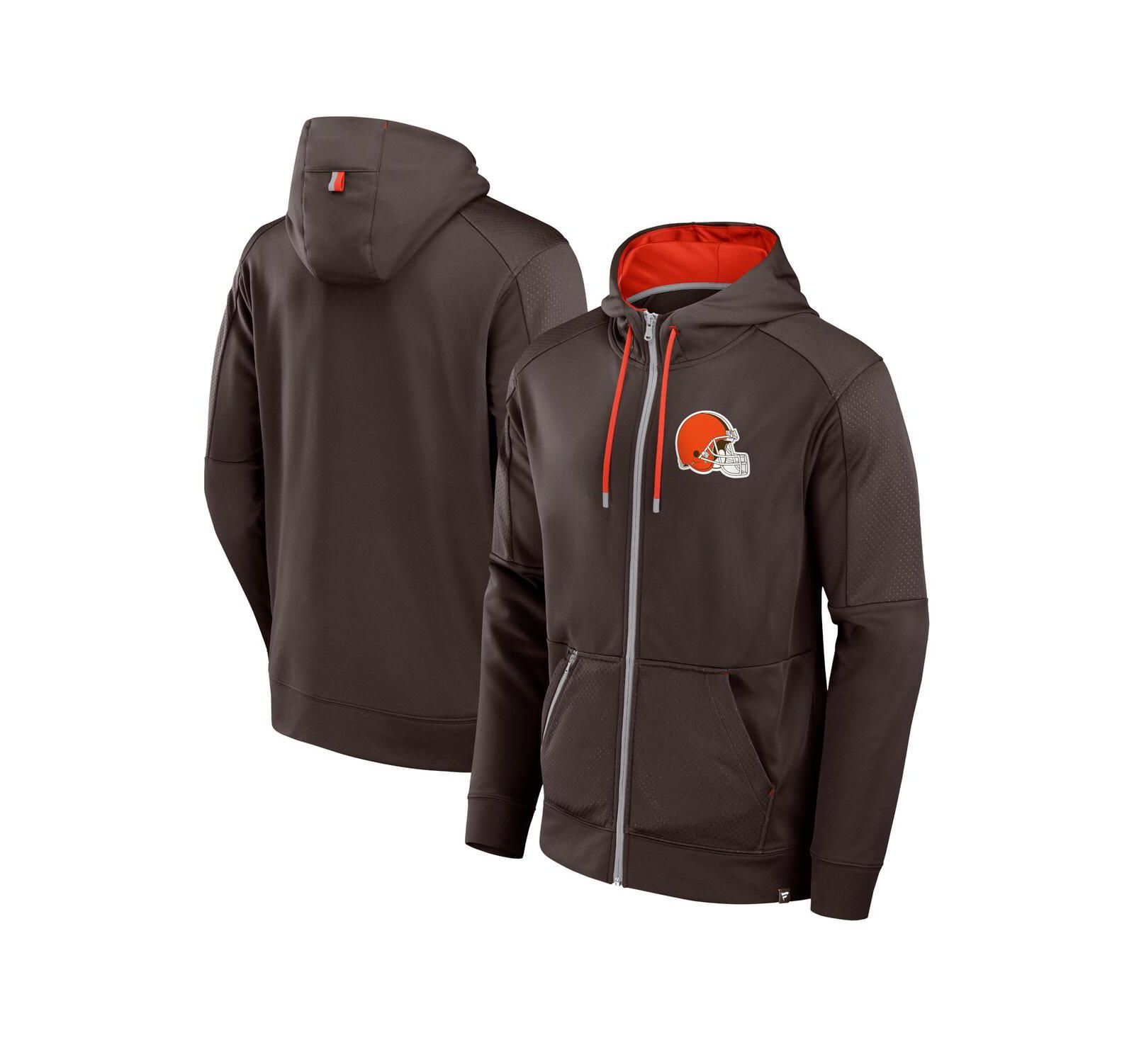 Мужское худи Fanatics Cleveland Browns Defender Full-Zip, Brown