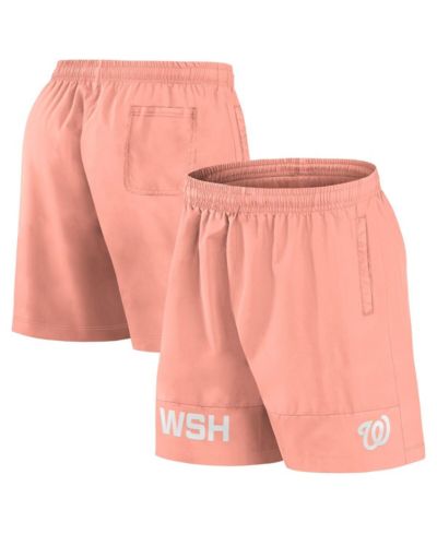 Fanatics Мужские плавательные шорты Washington Nationals Elements, коралловый цвет