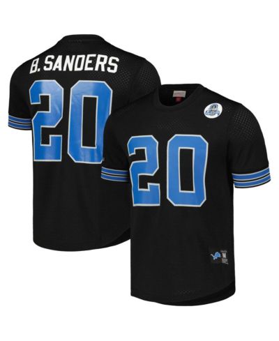 Mitchell & Ness Men's Barry Sanders Detroit Lions Retired Player Name & Number Mesh Top