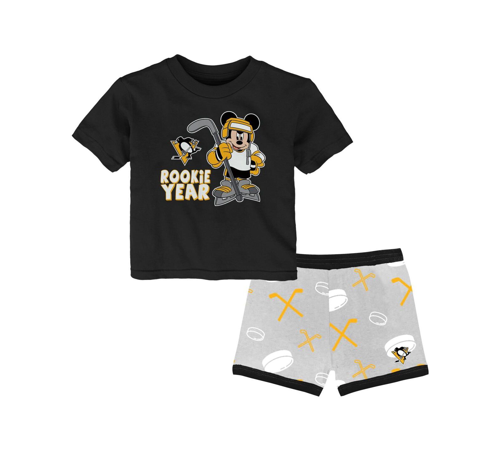 Outerstuff Toddler Chicago Blackhawks Disney Rookie Year T-Shirt Shorts Set