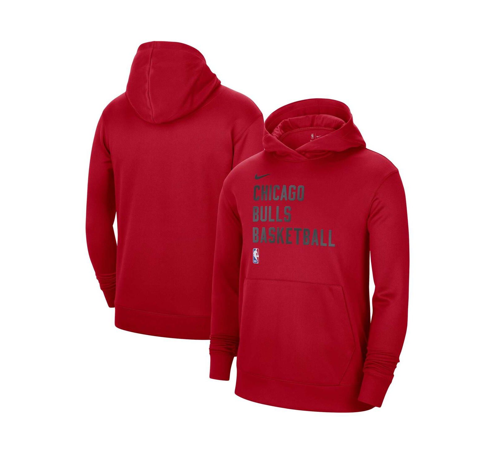 Nike Мужское и Женское худи Performance Spotlight для тренировок на корте, Red Chicago Bulls 2023/24