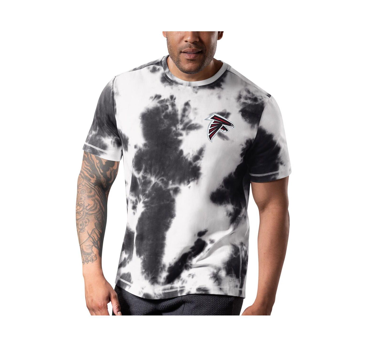 MSX by Michael Strahan Мужская футболка Atlanta Falcons Freestyle Tie-Dye черная