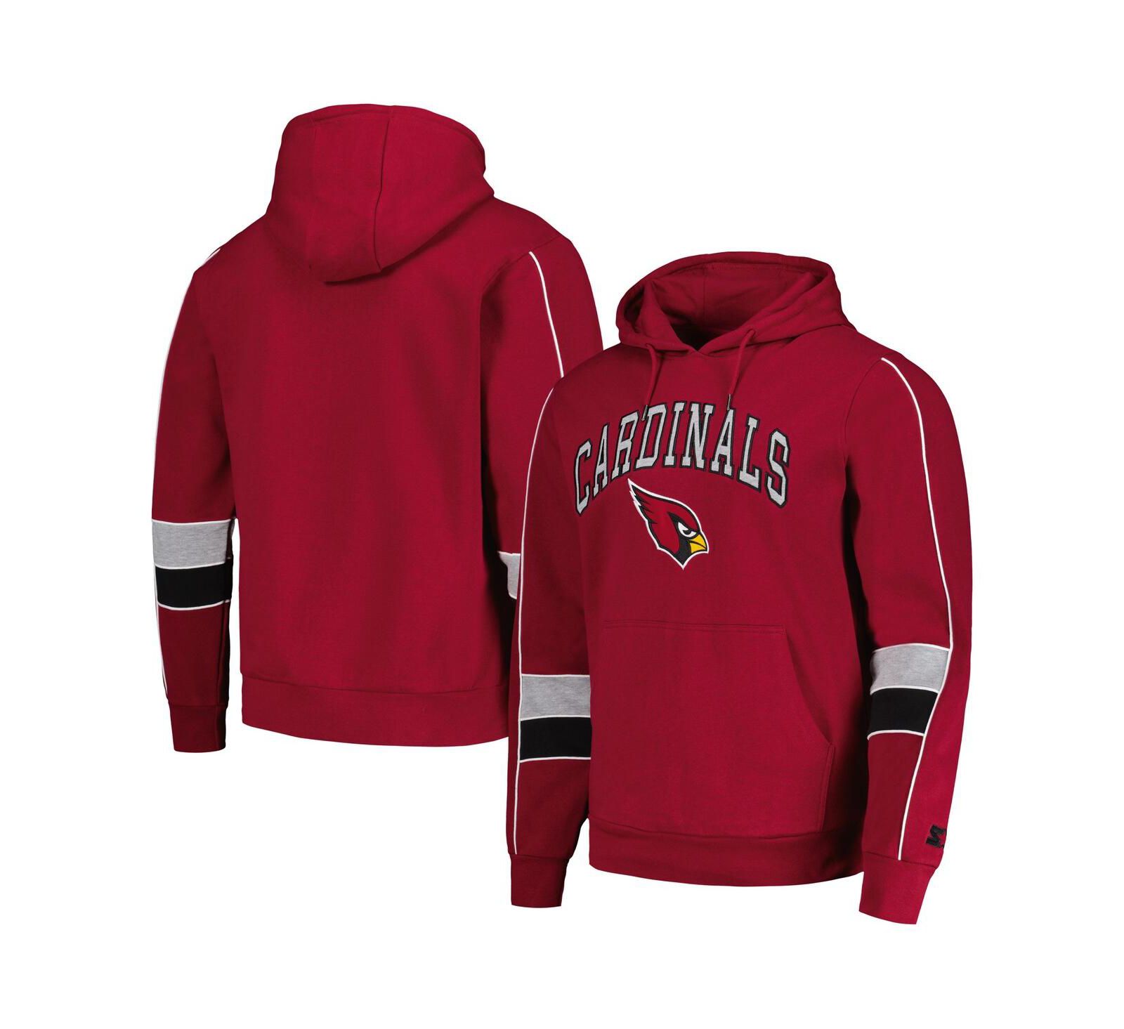 Мужское худи Starter Men's Cardinal Arizona Cardinals Captain Pullover