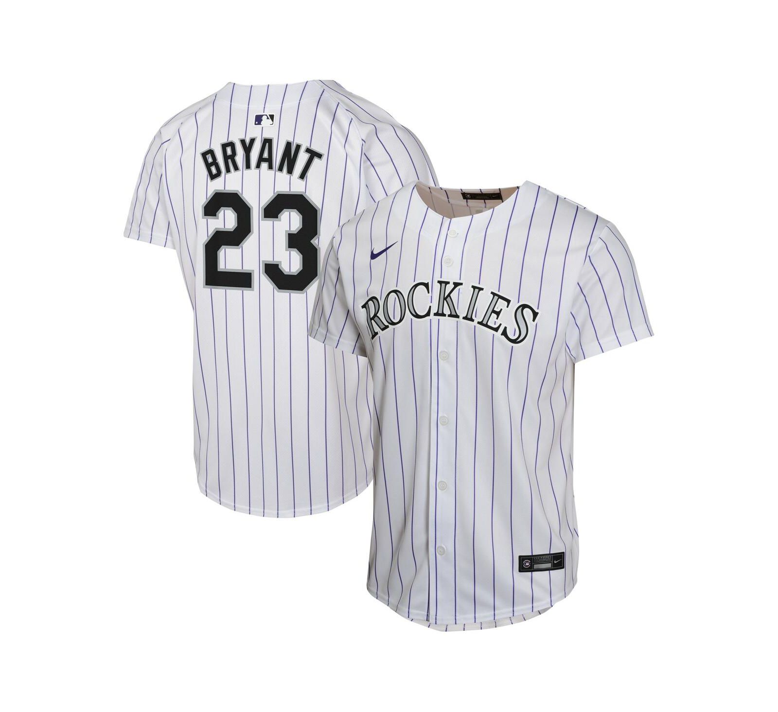 Детская джерси Nike Kris Bryant Colorado Rockies, белая