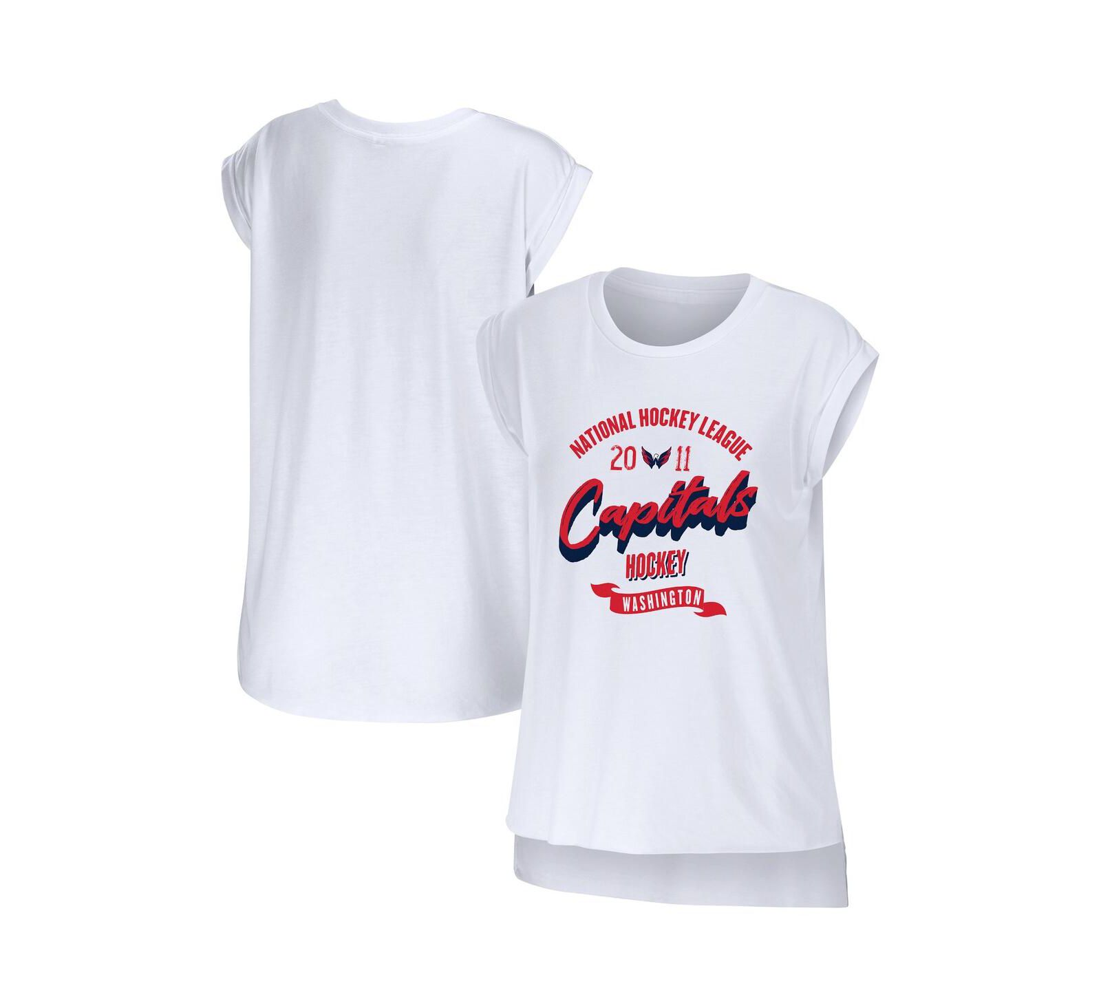 WEAR by Erin Andrews Женский White Washington Capitals Domestic Tank Top