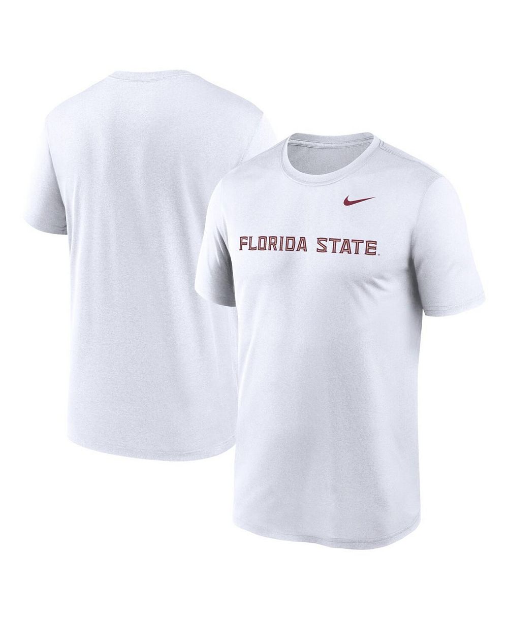 Мужская футболка Nike White Florida State Seminoles Primetime Legend Wordmark