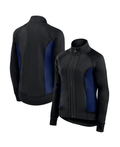 Ветровка Fanatics Women's Black New England Patriots Studio Full-Zip Gym Track Jacket