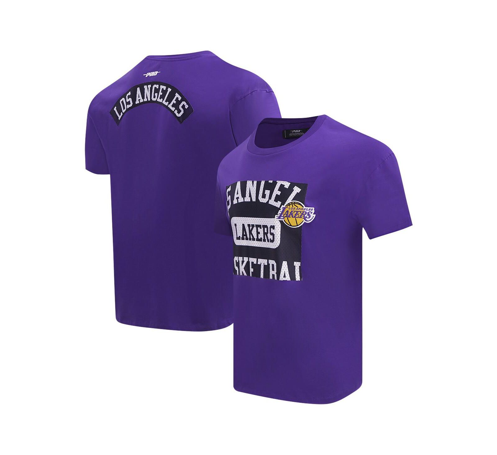 Pro Standard Men's Purple Los Angeles Lakers Made To Play Drop Shoulder T-Shirt