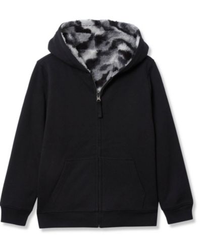Lands' End Kids Reversible High Pile Fleece Hoodie