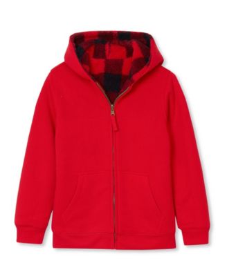 Bright red buffalo plaid