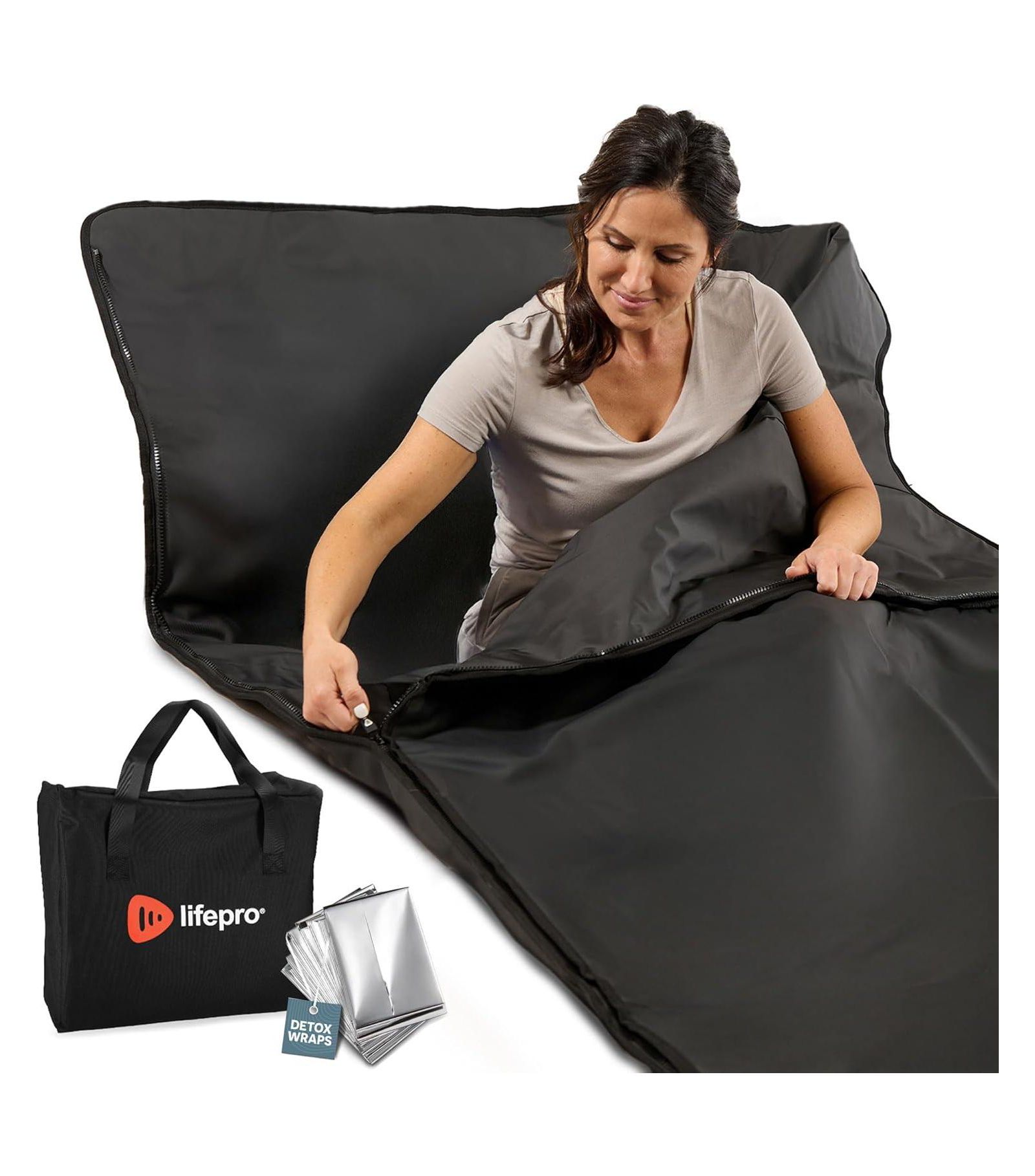 Lifepro Infrared Sauna Blanket - Full Body Infrared Blanket with Low EMF Heat, 9 Temp Levels, Portable Sauna Blanket with Carry Bag