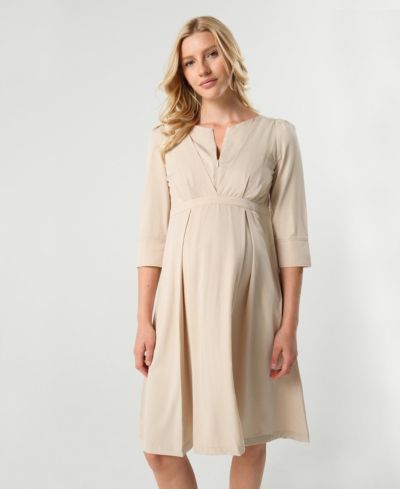 Платье миди MARION Maternity Empire Waist с вырезом для кормления из TENCEL (Regular & Petite)