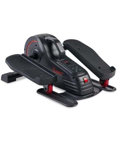 Sunny Health & Fitness Motorized Under Desk Elliptical with Remote Control, Bluetooth Connectivity & SunnyFit App