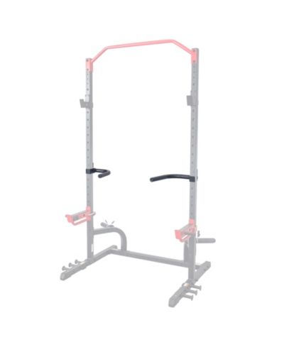 Sunny Health & Fitness Dip Bar Attachment for Power Racks and Cages - Knurled Grip, Push Up, Cage Attachment, Gym Set