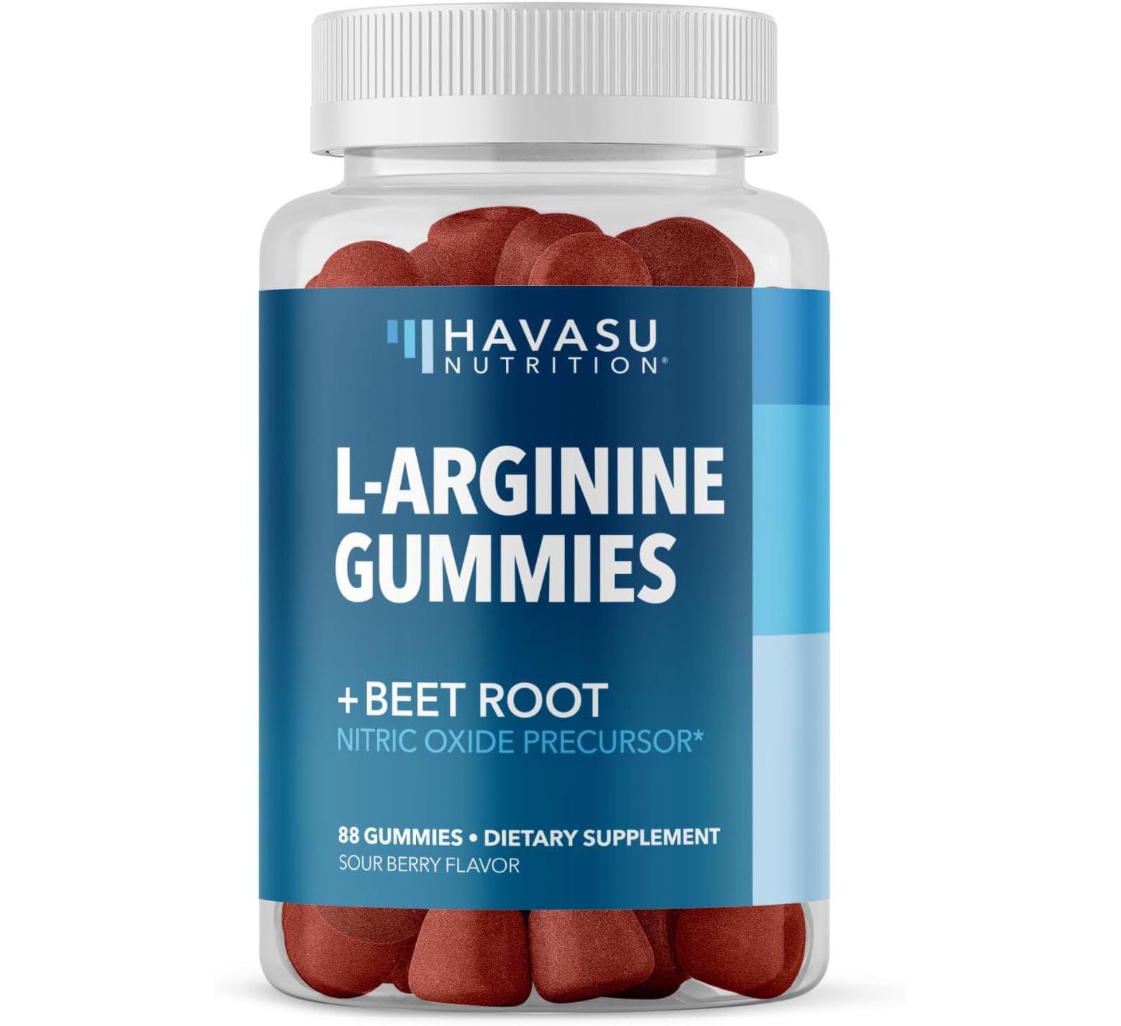 L-Arginine Gummies, Berry, Havasu Nutrition, 88ct