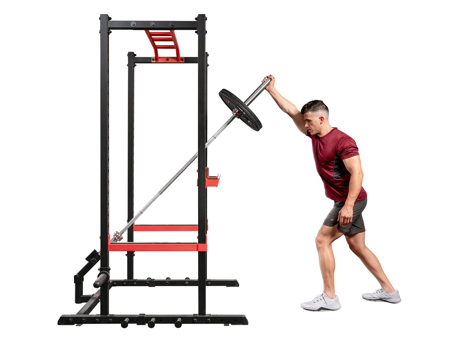 Sunny Health & Fitness Landmine Attachment for Power Rack and Cages