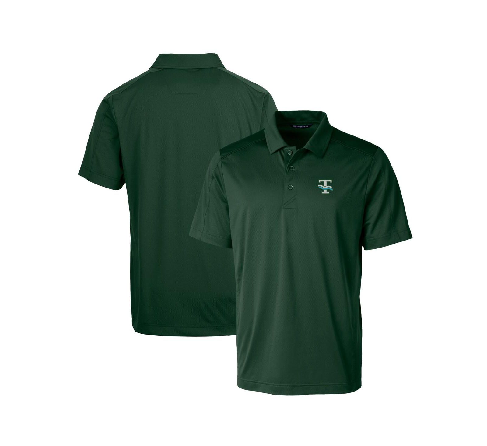 Cutter & Buck Tulane Wave Primary Team Logo Prospect Textured Stretch Polo