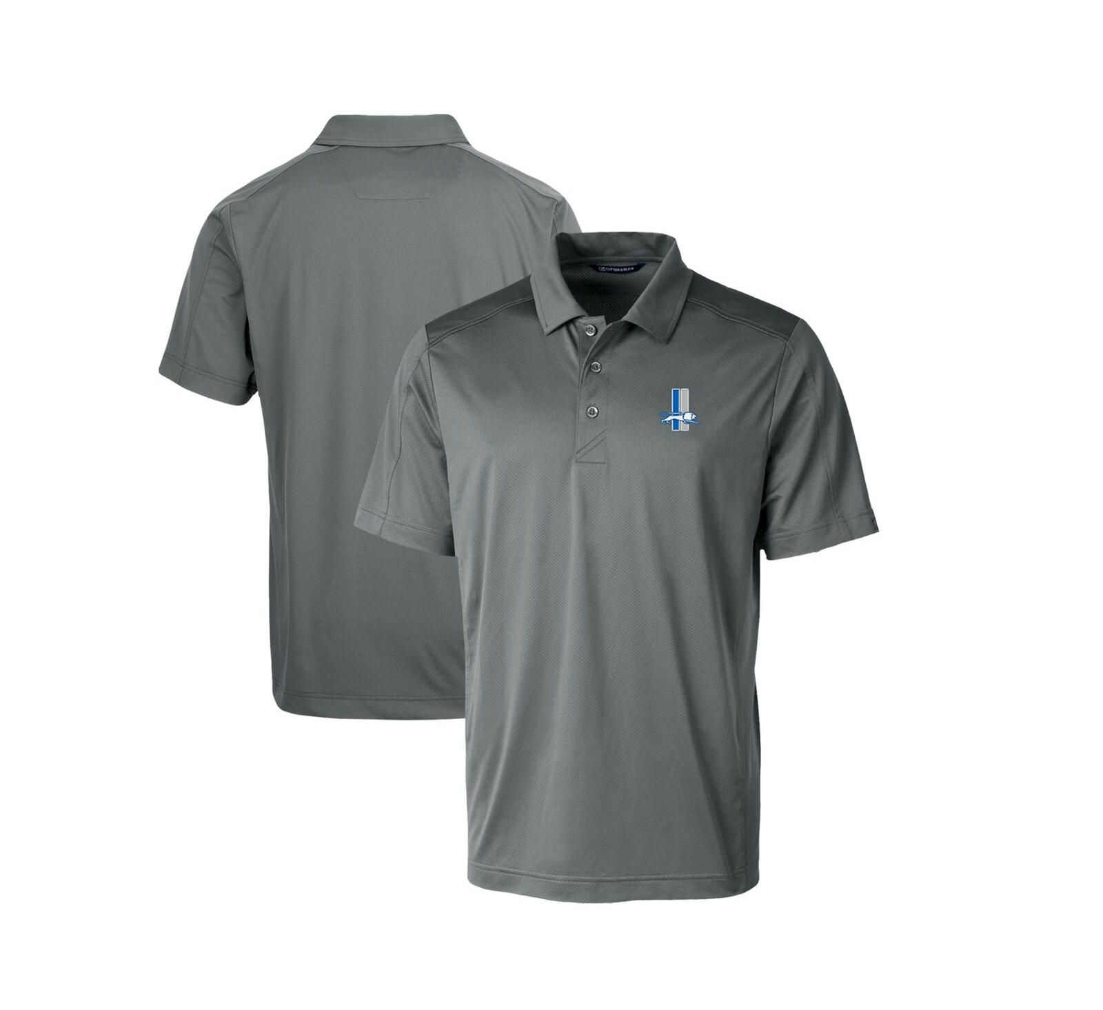 Cutter & Buck Мужская рубашка polo Detroit Lions Throwback Logo Prospect Textured Stretch