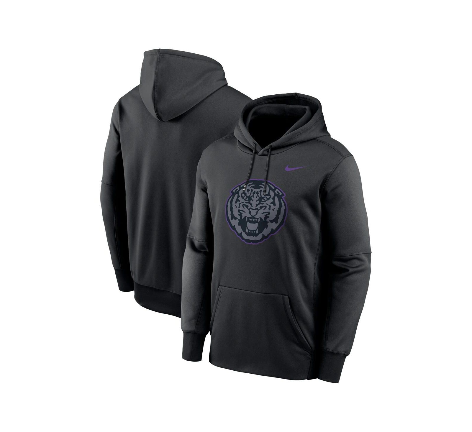 Худи Nike Men's Black LSU Tigers Color Pop Performance Fleece Pullover